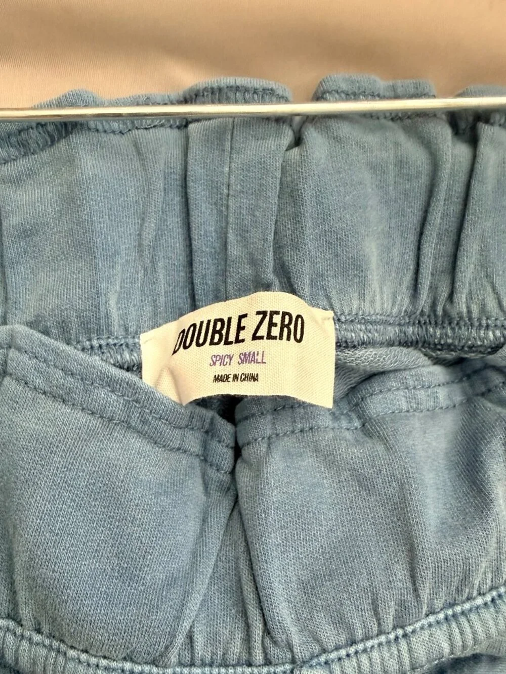 Double Zero Women’s Pants Sz Small Blue Gray Wide - Picture 4 of 4